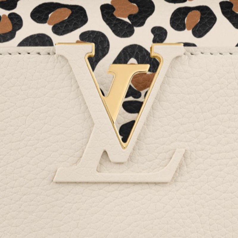 Louis Vuitton CAPUCINES MM  Handbag M58575 Cream